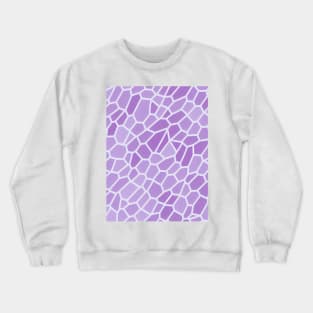 Abstract Geometric Water Pattern - purple pastel scheme Crewneck Sweatshirt